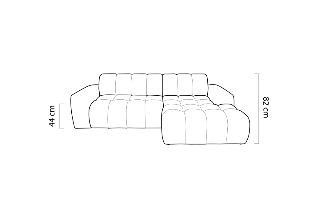 Canapé d'Angle Convertible Électrique FAENZA - 266 x 170 cm
