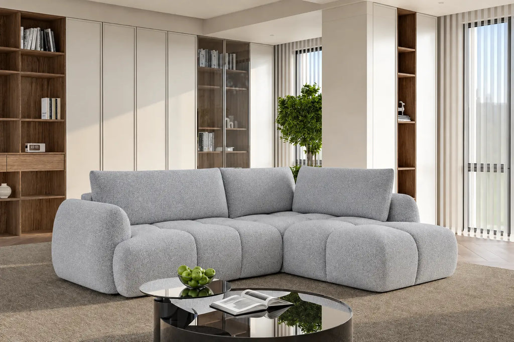 Canapé d'Angle Convertible avec Coffre de Rangement GLYCINE L - 269 x 205 cm WERSAL