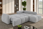 Canapé d'Angle Convertible avec Coffre de Rangement GLYCINE L - 269 x 205 cm WERSAL
