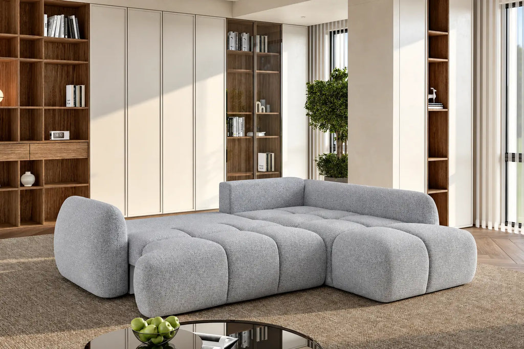 Canapé d'Angle Convertible avec Coffre de Rangement GLYCINE L - 269 x 205 cm WERSAL