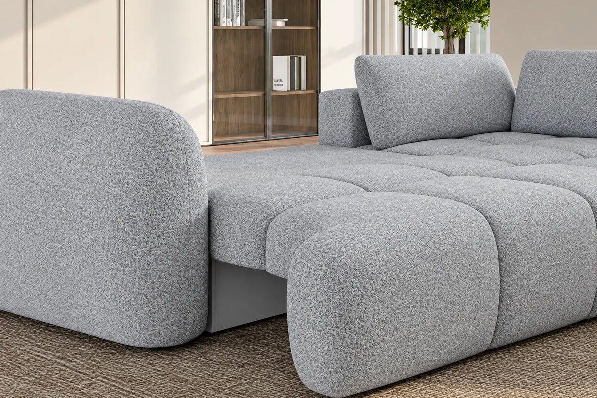 Canapé d'Angle Convertible avec Coffre de Rangement GLYCINE L - 269 x 205 cm WERSAL