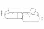 Canapé d'Angle Convertible avec Coffre de Rangement GLYCINE L - 269 x 205 cm WERSAL