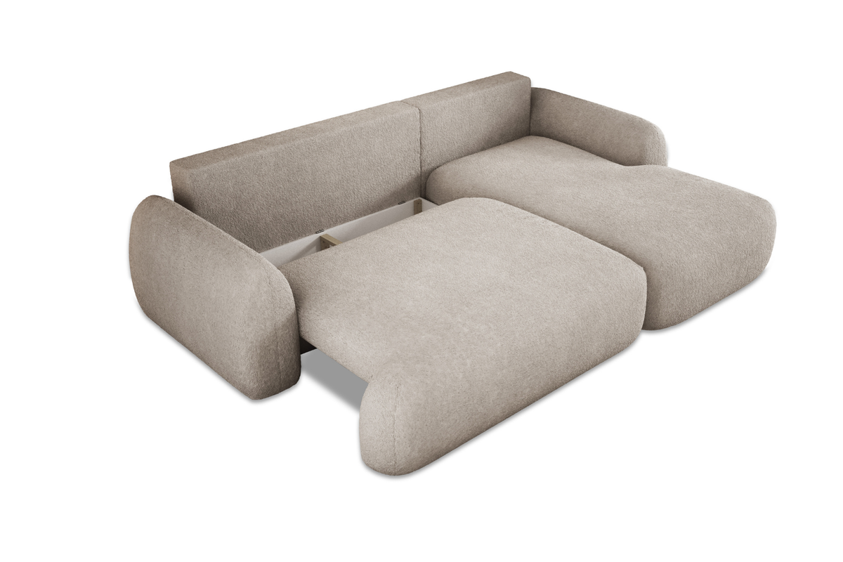 Canapé d'Angle Convertible avec Coffre de Rangement MYOSOTIS - 273 x 183 cm