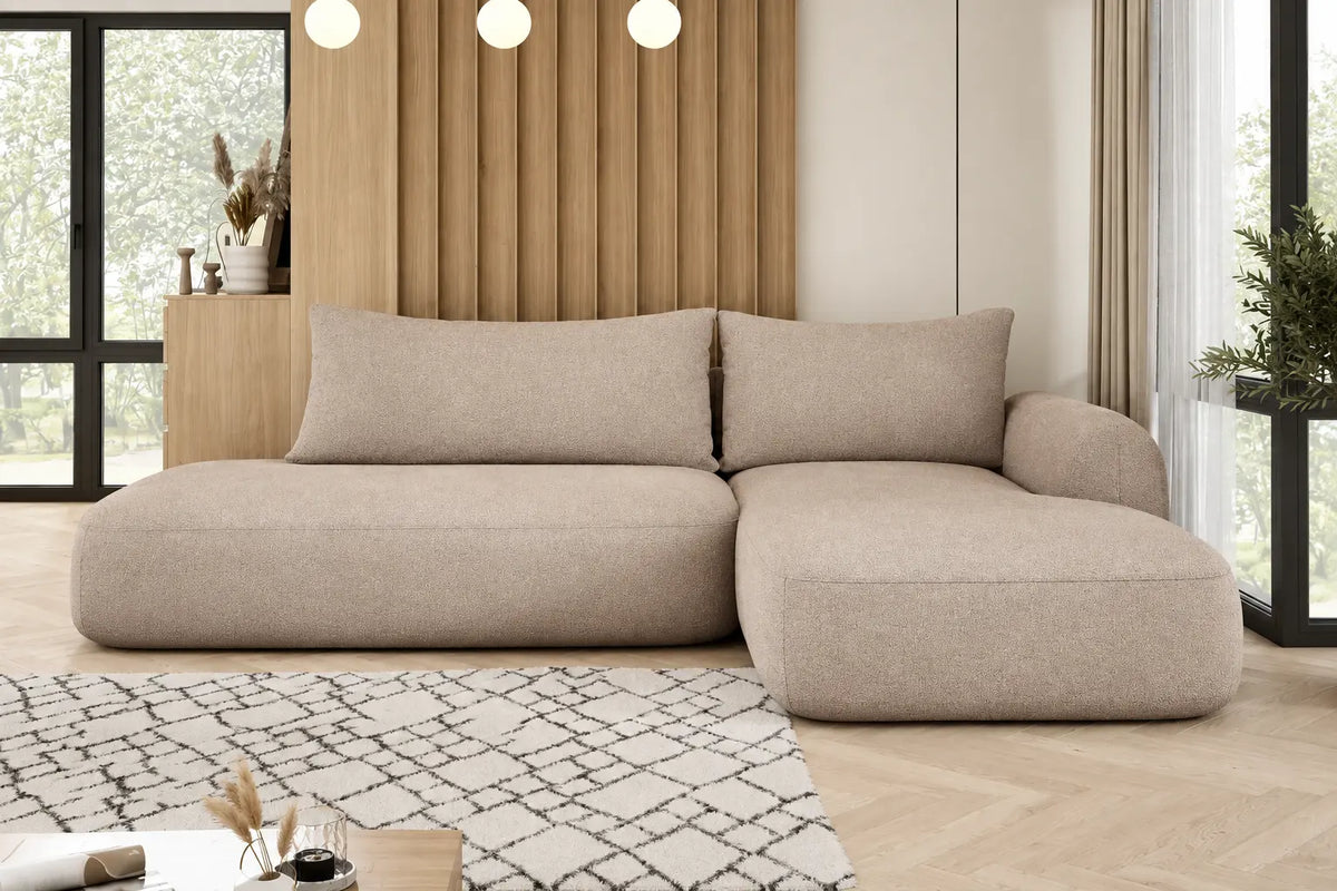 Canapé d'Angle Convertible avec Coffre de Rangement PIVOINE S - 300 x 183 cm WERSAL