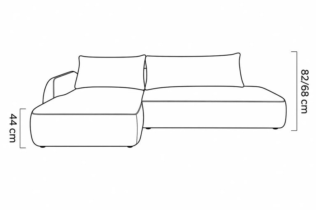 Canapé d'Angle Convertible avec Coffre de Rangement PIVOINE S - 300 x 183 cm WERSAL