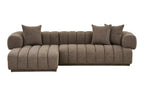 Canapé d'angle AURORA Marron - 293 x 160 cm HOUSE NORDIC