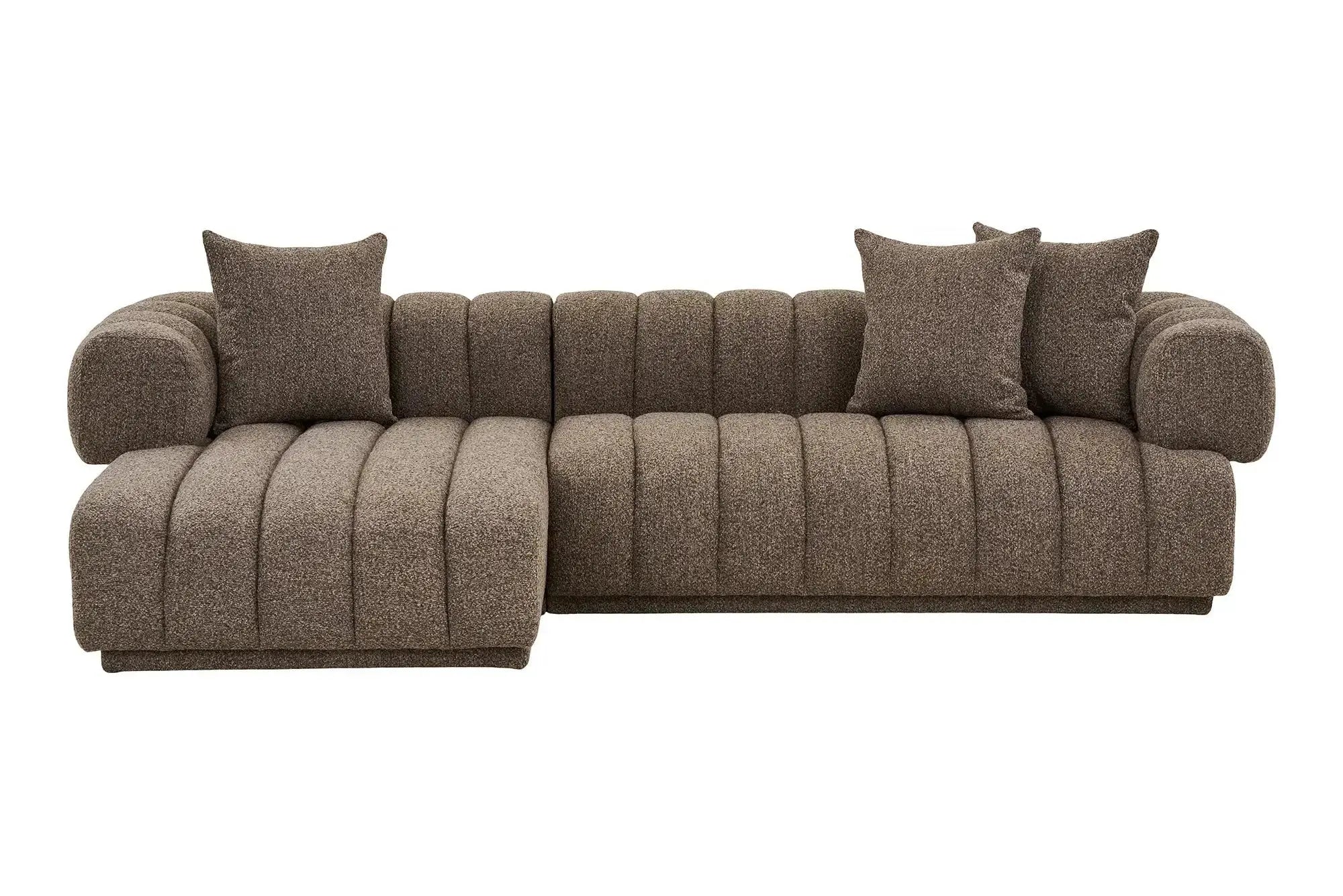 Canapé d'angle AURORA Marron - 293 x 160 cm HOUSE NORDIC