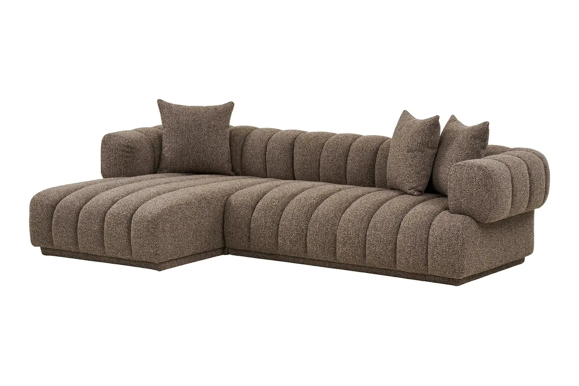 Canapé d'angle AURORA Marron - 293 x 160 cm HOUSE NORDIC