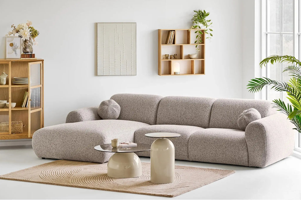 Canapé d'angle CLYDE Gris Pierre - 300 x 177 cm HOUSE NORDIC