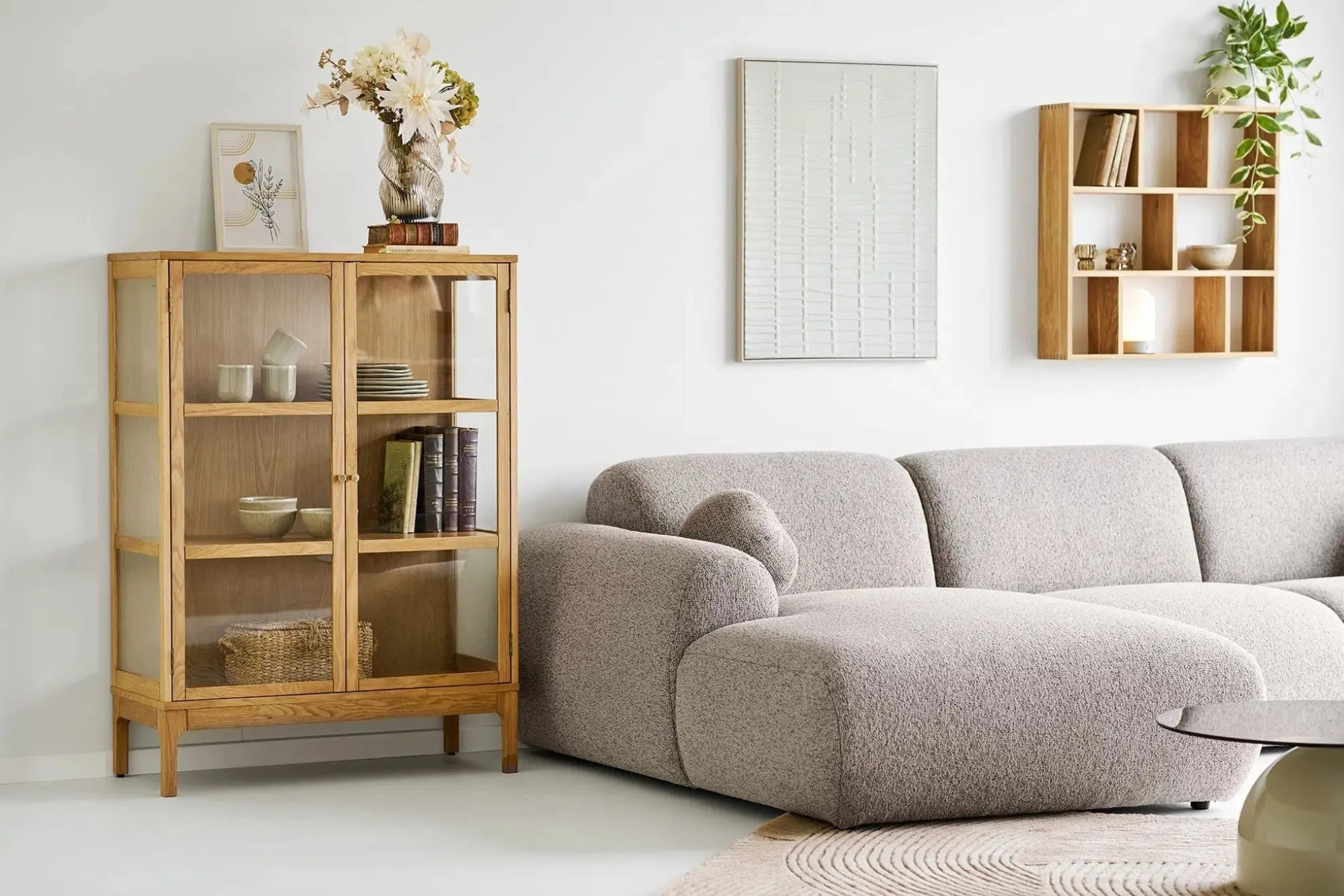Canapé d'angle CLYDE Gris Pierre - 300 x 177 cm HOUSE NORDIC