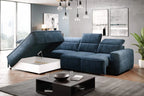 Canapé d'angle convertible électrique MAGELLAN L - 296 x 227 cm - WERSAL