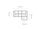 Canapé d'angle convertible électrique MAGELLAN S - 275 x 182 cm - WERSAL
