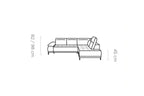 Canapé d'angle convertible électrique PRISMA L - 278 x 204 cm - WERSAL