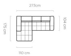 Canapé d'angle convertible électrique VERONA S - 273 x 175 cm - WERSAL