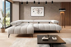 Canapé d'angle convertible électrique PULSAR L - 258 x 210 cm - WERSAL