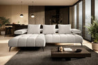 Canapé d'angle convertible électrique PULSAR S - 266 x 180 cm - WERSAL