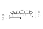 Canapé d'angle convertible électrique PULSAR S - 266 x 180 cm - WERSAL