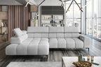 Canapé d'angle convertible électrique IMPERIAL L - 300 x 216 cm - WERSAL