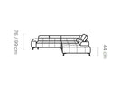 Canapé d'angle convertible électrique IMPERIAL L - 300 x 216 cm - WERSAL
