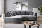 Canapé d'angle convertible électrique LIVORNO S - 286 x 207 cm - WERSAL