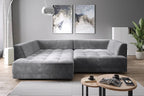 Canapé d'angle convertible électrique LIVORNO S - 286 x 207 cm - WERSAL