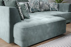Canapé d'angle convertible électrique LIVORNO S - 286 x 207 cm - WERSAL