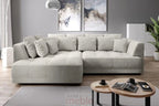 Canapé d'angle convertible électrique LIVORNO S - 286 x 207 cm - WERSAL