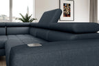 Canapé d'angle convertible électrique avec coffre de rangement MODENA - 280 x 196 cm - WERSAL
