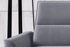 Canapé d'angle convertible électrique avec coffre de rangement RAPHAËL L - 261 x 218 cm - WERSAL