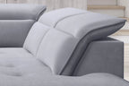 Canapé d'angle convertible électrique avec coffre de rangement RAPHAËL L - 261 x 218 cm - WERSAL