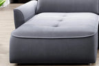 Canapé d'angle convertible électrique avec coffre de rangement RAPHAËL S - 260 x 175 cm - WERSAL