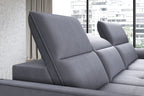 Canapé d'angle convertible électrique avec coffre de rangement RAPHAËL S - 260 x 175 cm - WERSAL