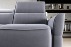 Canapé d'angle convertible électrique avec coffre de rangement RAPHAËL S - 260 x 175 cm - WERSAL