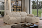 Canapé d'angle convertible RECCO avec coffre, 283 x 183 cm