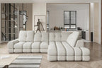 Canapé d'angle convertible électrique avec coffre de rangement VOLTERRA L - 302 x 217 cm - WERSAL
