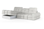 Canapé d'angle convertible électrique avec coffre de rangement VOLTERRA S - 283 x 171 cm - WERSAL