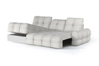 Canapé d'angle convertible électrique avec coffre de rangement VOLTERRA S - 283 x 171 cm - WERSAL