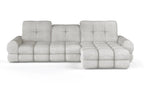 Canapé d'angle convertible électrique avec coffre de rangement VOLTERRA S - 283 x 171 cm - WERSAL