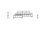 Canapé d'angle convertible électrique IMPERIAL S - 270 x 177 cm - WERSAL