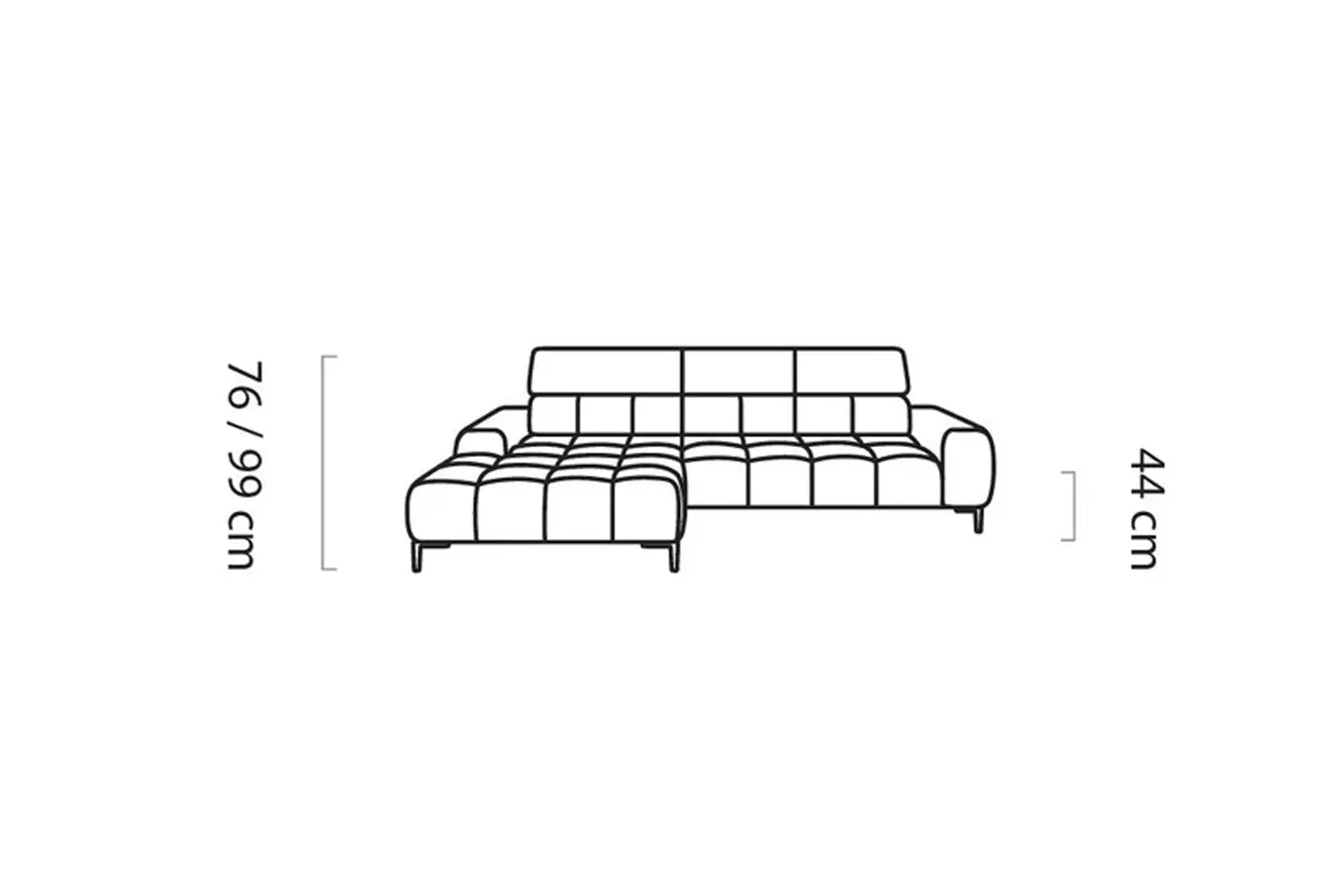 Canapé d'angle Convertible PLAZA S - 270 x 177 cm WERSAL