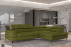 Canapé d'angle convertible avec coffre de rangement BERGAMO L - 285 x 218 cm - WERSAL