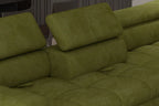 Canapé d'angle convertible avec coffre de rangement BERGAMO L - 285 x 218 cm - WERSAL