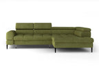 Canapé d'angle convertible avec coffre de rangement BERGAMO L - 285 x 218 cm - WERSAL