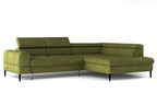 Canapé d'angle convertible avec coffre de rangement BERGAMO L - 285 x 218 cm - WERSAL