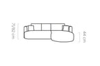 Canapé d'angle convertible avec coffre de rangement TOSCANE - 284 x 183 cm