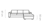 Canapé d'angle Convertible avec Matelas Intégré et Coffre de Rangement VANILLA - 263 x 173 cm WERSAL