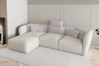 Canapé d'angle BELLINI S de 308 x 190 cm installé dans un salon