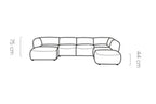 Canapé modulable BELLINI XL - 380 x 228 x 190 cm - WERSAL