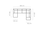 Canapé modulable BELLINI XL - 380 x 228 x 190 cm - WERSAL