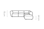 Canapé modulable BELLINI L - 290 x 236 cm - WERSAL